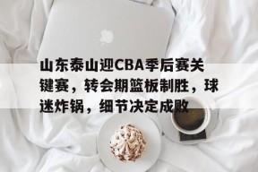 包含山东泰山迎CBA季后赛关键赛，转会期篮板制胜，球迷炸锅，细节决定成败的词条-英雄联盟赔率